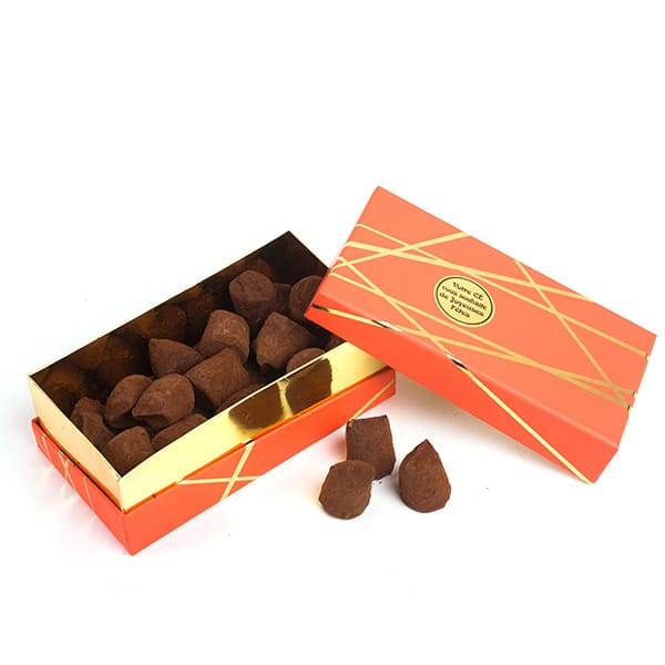 Truffes boite corail Truffes boite corail